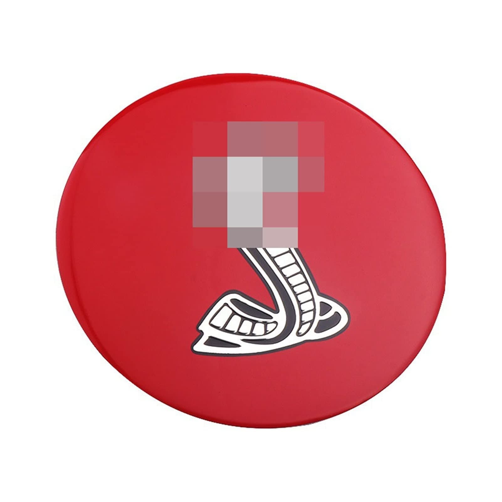 HAVHAV 85mm Steering Wheel Cobra Emblem Shelby Logo Sticker Car Styling Compatible With Ford Mustang 2015 2016 2017 Auto Accessories (Color : Rosso)