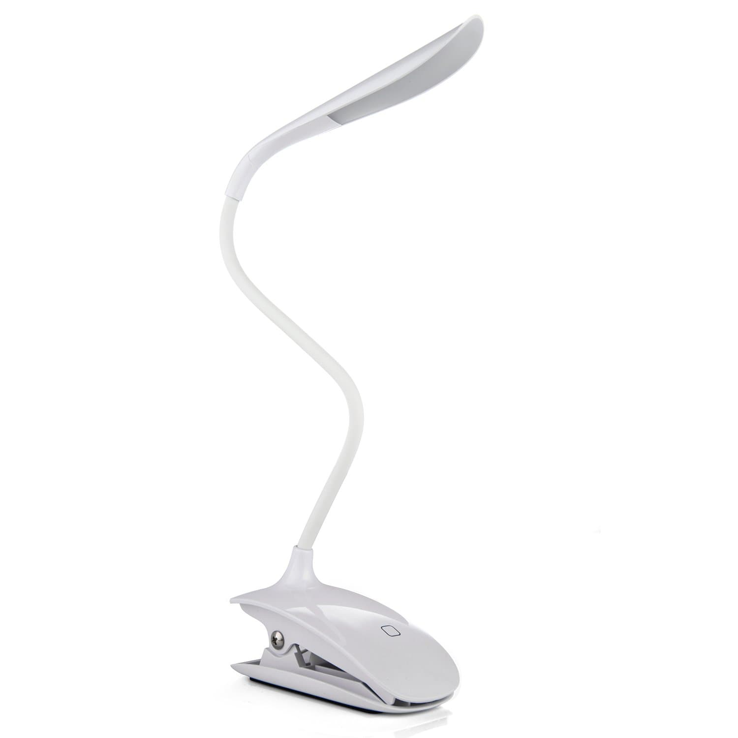 Kuchang Desk Lamp [SMART TOUCH] - Table Reading Light USB Touch Sensitive LED Table Lamp For Books Bedside, Floor, Living Room, Bedrooms Kids Elderly Best Portable Dimmable Desk Study Lamp [White]