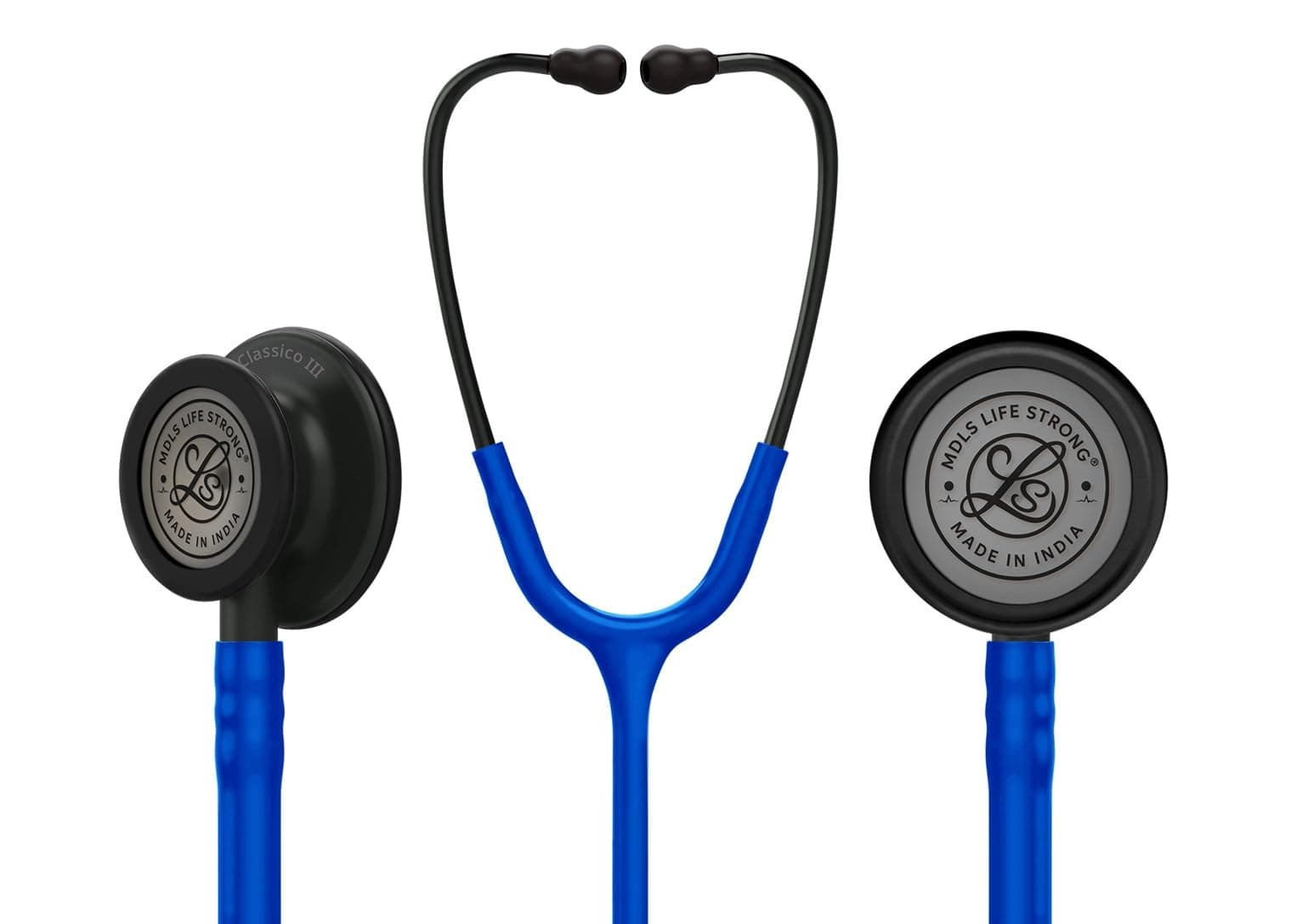 Classico III Zed_Black Light Wait Chest Pies Stethoscope, Stainless Steel Dual-head stethoscope For Nurses/Students/Doctors Acoustic Stethoscope (Blue)