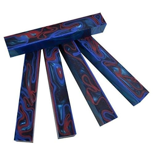 Fire & Ice Acrylic Acetate #52 (1 pc) Pen Blank 3/4" sq x 5"