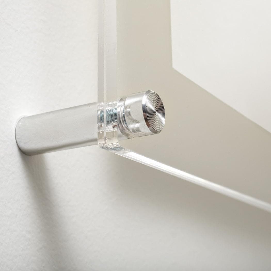 Wexel Art 1.5" Silver Stainless Steel Mounting Hardware for Acrylic Floating Frames (Pack of 4)