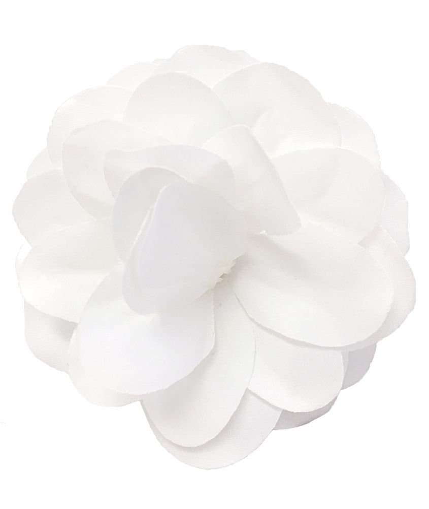 Cuteque International SOPHISICATED Light Weight Velvet Wedding Gardenia 3-Packed, 100% polyester, White