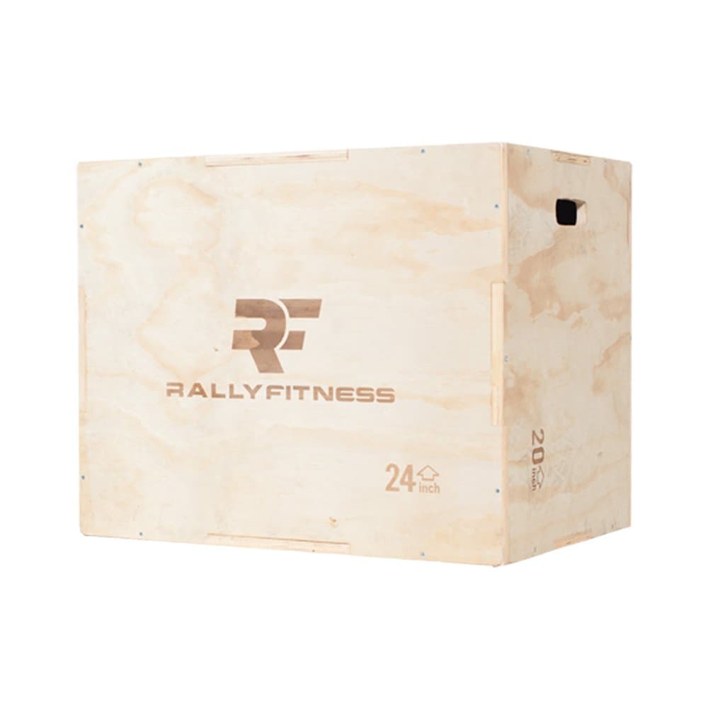 Rally Fitness 3 in 1 Wood Plyometric Box (Adjusts to 20", 24" & 30")