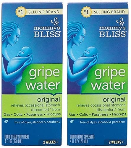 Mommy's Bliss Original Gripe Water (Pack of 2) with Citrus Bioflavonoid, Potassium and Fennel, 4 fl. oz. Each