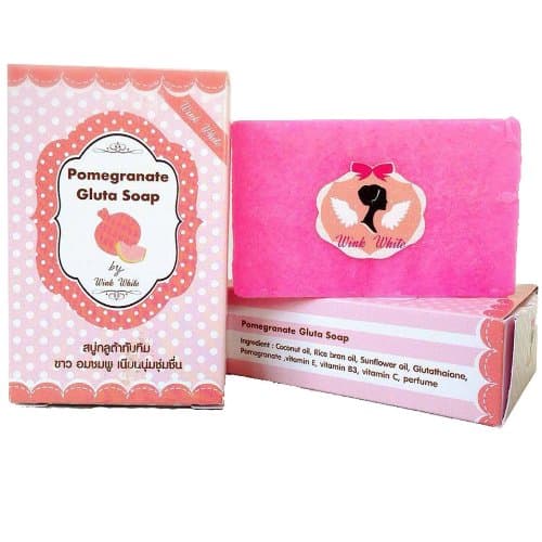 Gluta Pomegranate Soap Pack of 2 Herbal 70 G Beauty Smoot and Soft Skin
