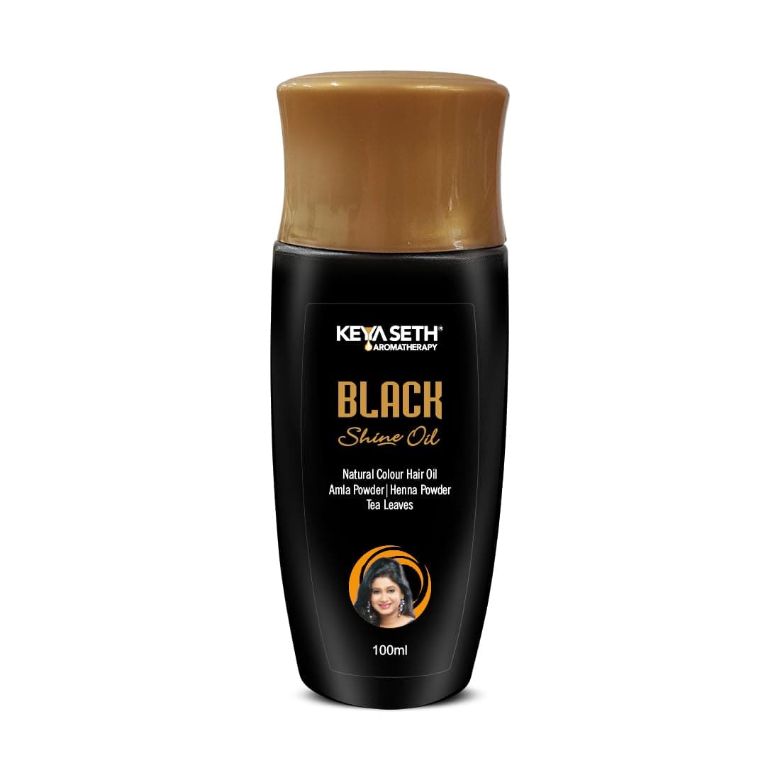 Black Shine Oil, 100% Natural Hair Colour oil by Keya Seth Aromatherapy, 100ml