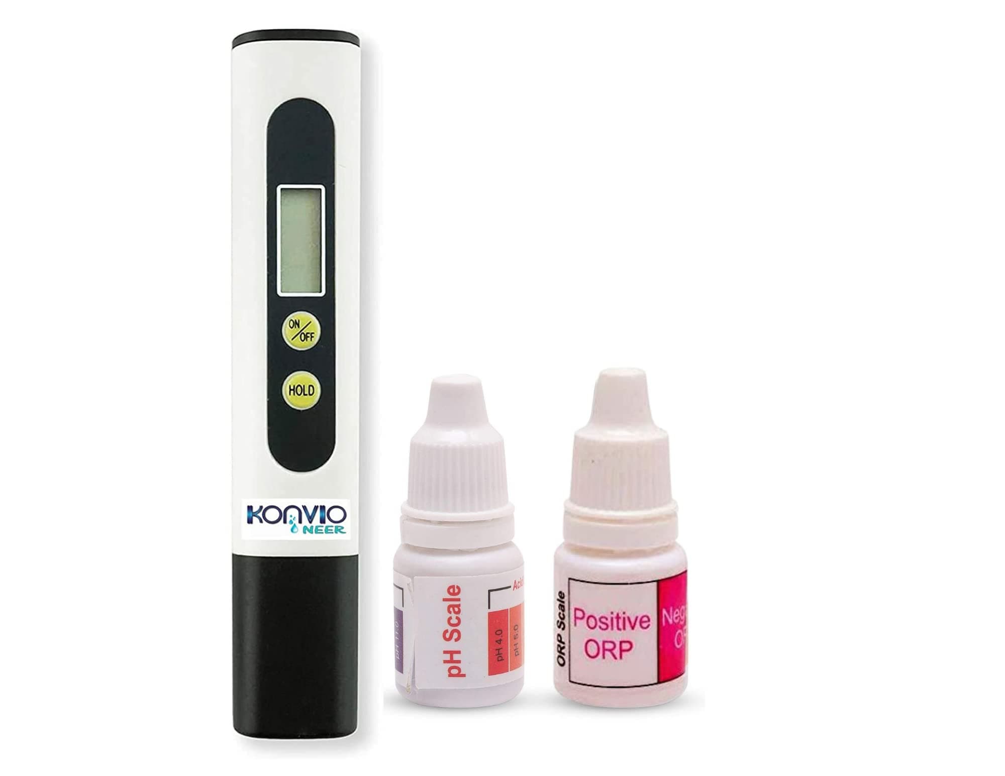 Konvio Neer TDS Meter,pH Drop and ORP Testing for TDS Testing and pH Testing, TDS and pH Test, Pen Type TDS Meter and pH drop Bottle for all Purpose and Orp Testing positive/negative