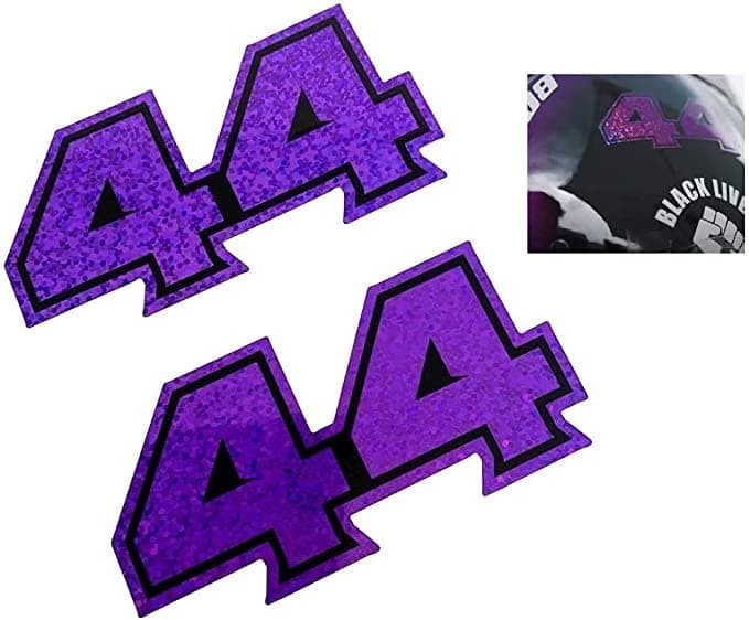 Lewis Hamilton 44 Sticker Helmet 2020 Purple ' Sparkle ' F1 Vinyl Number Formula 1