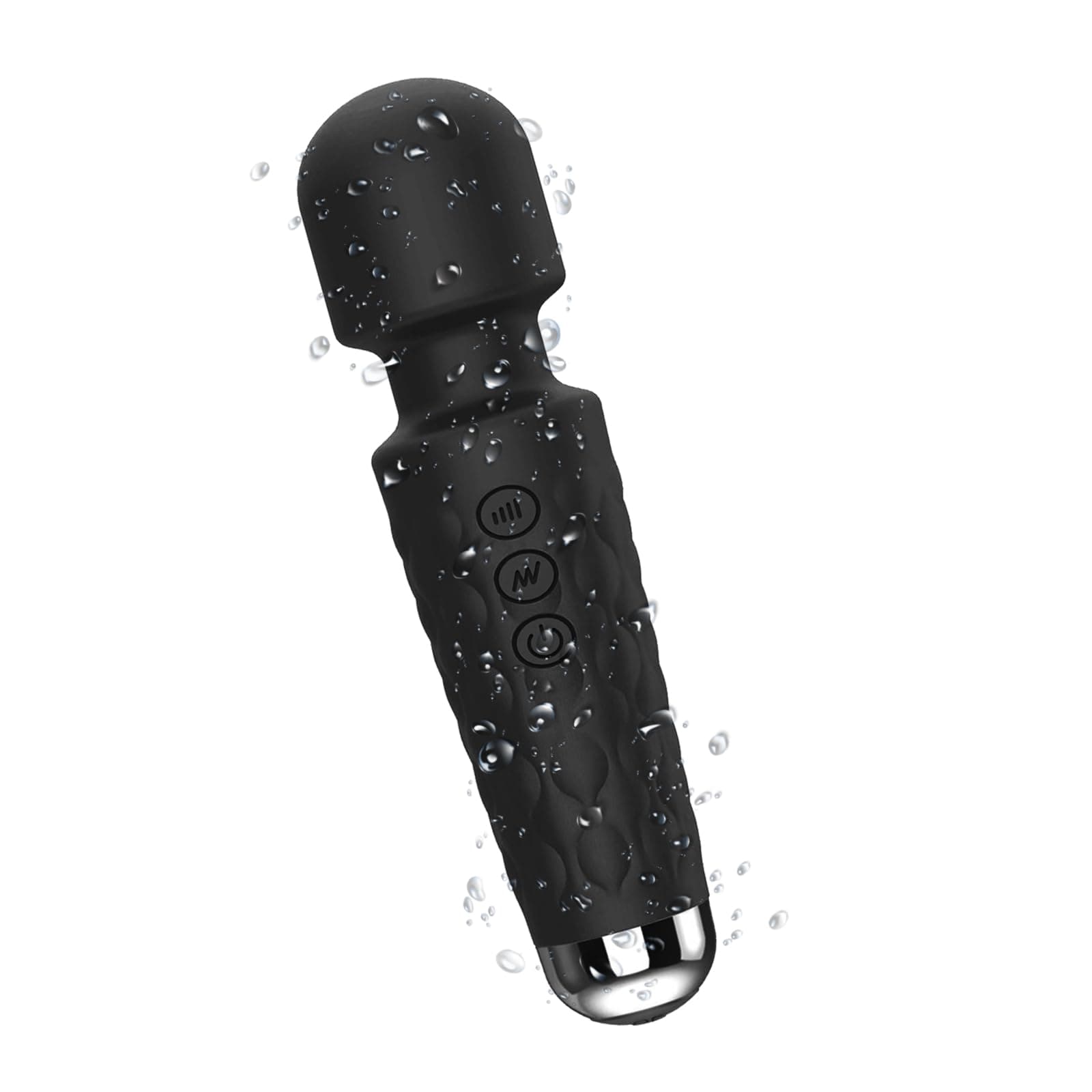 2026 New Upgraded Handheld Portable Cordless Myofascia Relaxation Tool Travel Home Work Sports Office Silicone Rechargeable Out Use to Relieve Deep Tissue Muscle Pain and Fatigue - Black