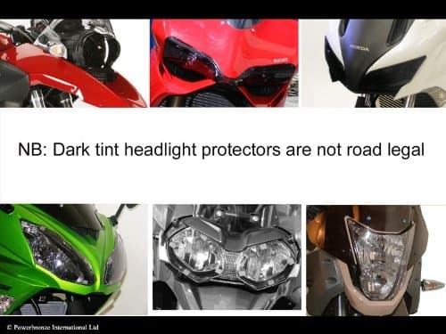 Powerbronze TRIUMPH TIGER 1050/DARK TINT **NOT ROAD LEGAL** - Headlight Protectors