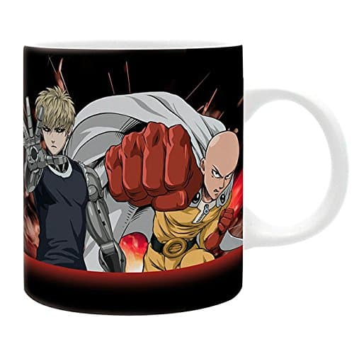 ABYstyle - ONE Punch Man - Mug - 320 ml - Saitama e Genos, Black