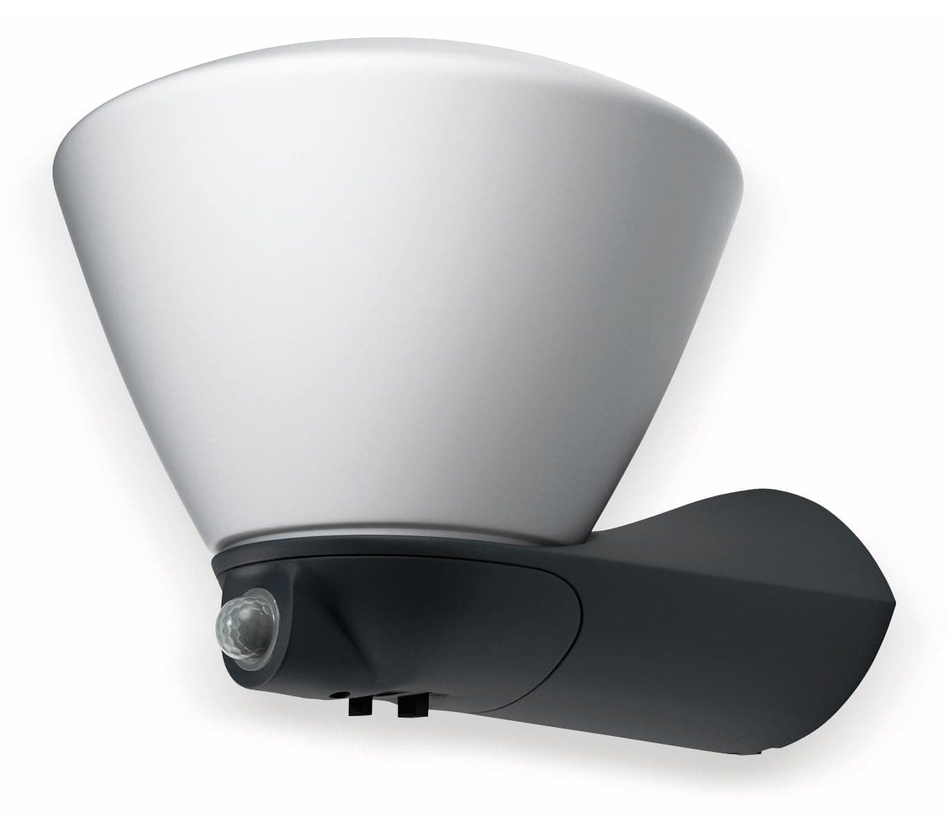 OSRAM LED wall-outdoor Luminaire / Endura Style Lantern Bowl Sensor / Motion sensor / Day-Night-Sensor / Aluminium Body / dark grey / 7 Watt / warm white - 3000K