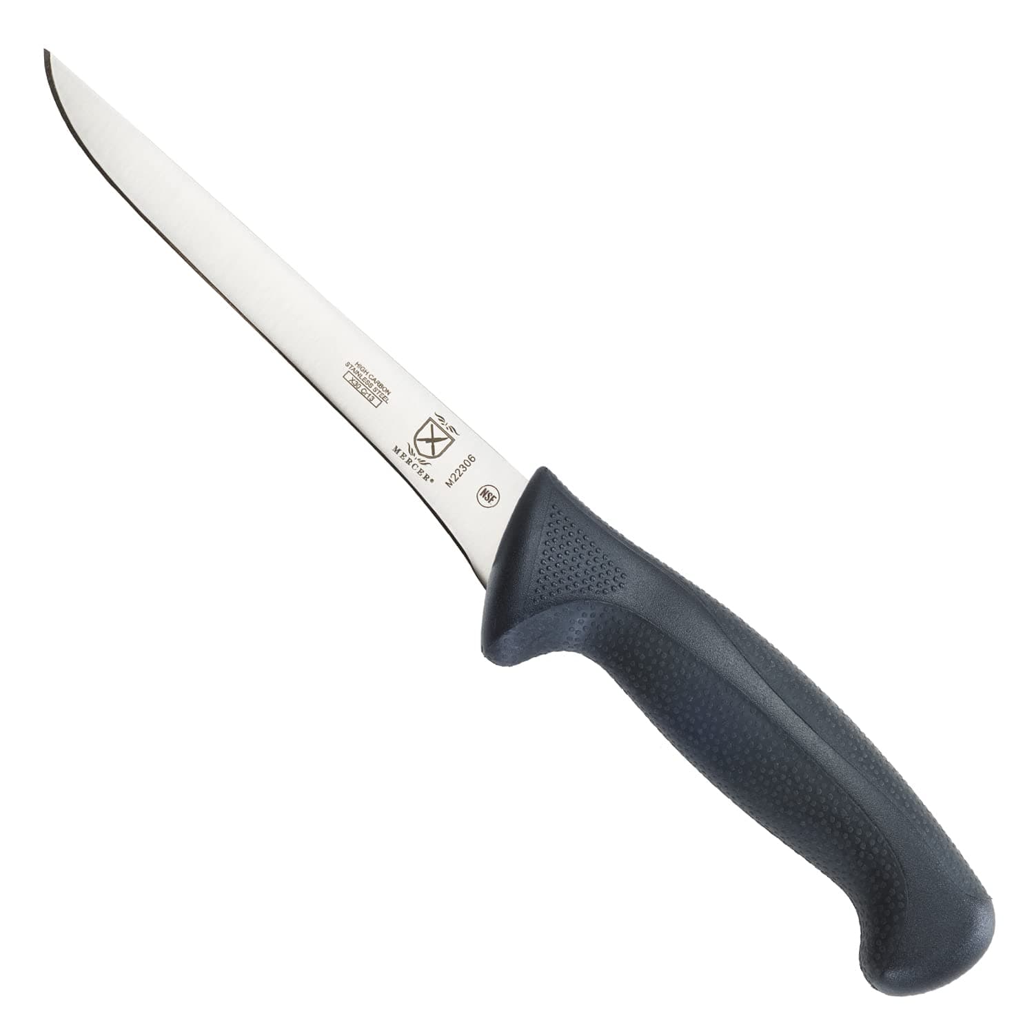 M22306 Millennia Black Handle, 6-Inch Stiff, Boning Knife
