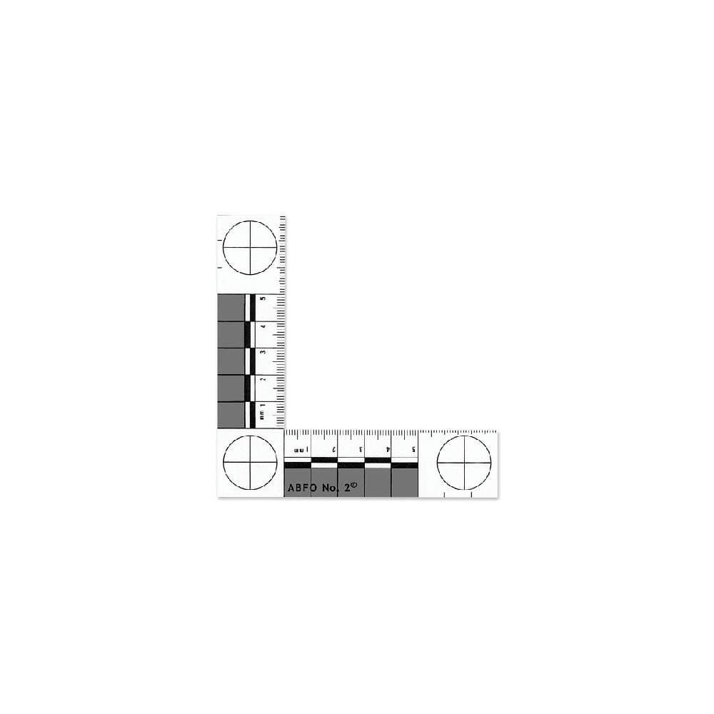 Forensics Source ABFO No. 2 Evidence Photo Scale, Pack of 1, AF1-3875