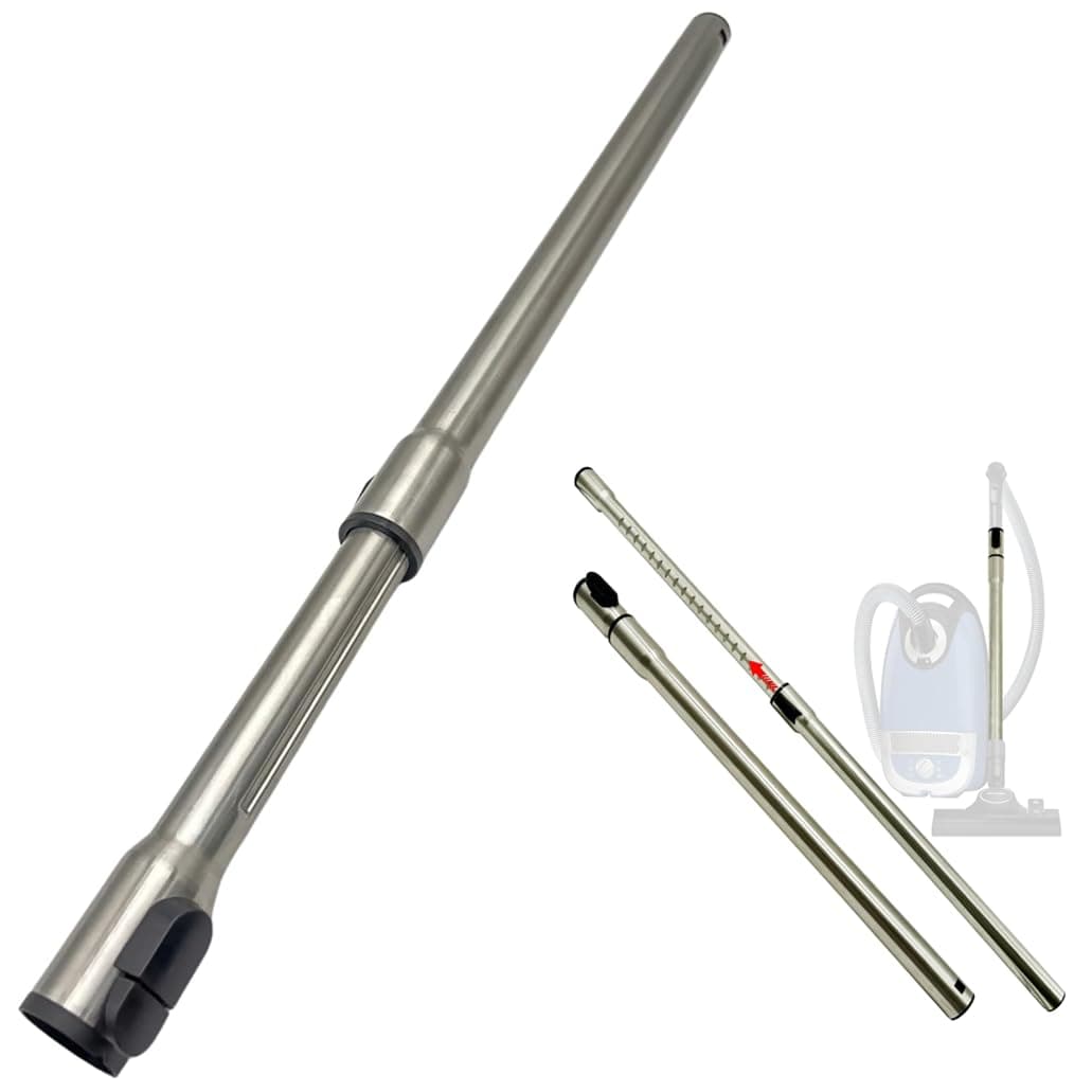 Replacement Vacuum Attachments for Miele Vacuums: Vacuum Extension Wand, 1-3/8'' Stainless Steel Vacuum Extension Tube Compatible With C1 C2 C3- Extends Up to 41.7" Long
