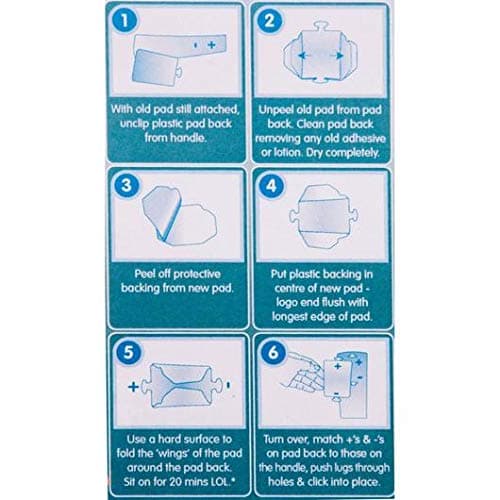 Replacement Refill Pads 12x for Lotion Applicator for Your Back Body - Pack of 12