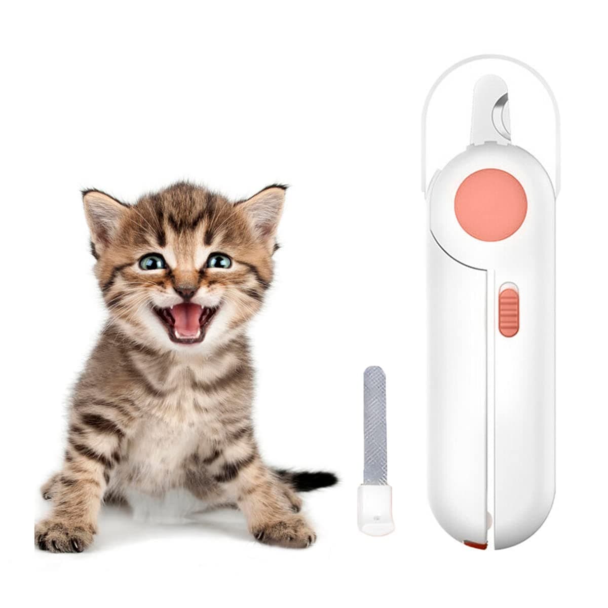 Pet Nail Clipper, Professional Dog Cat Pet Nail Clippers and Trimmer with LED Light to Avoid Over-Cutting