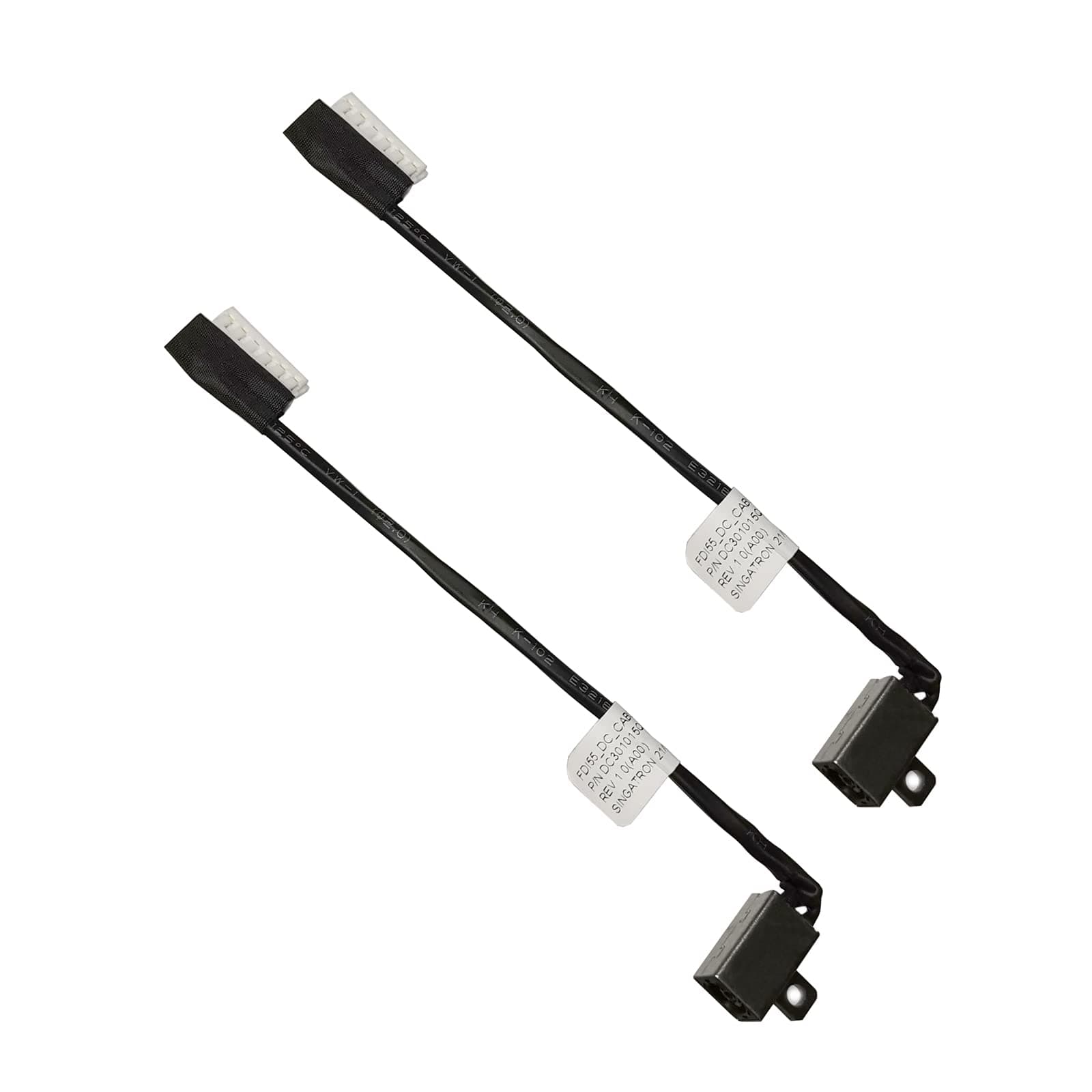 (2pcs Pack) Ispiron 3593 DC Jack Power Replacement Charging Port Parts for Dell Inspiron 15 3593 3405 3501 5593 14 5493 -Black