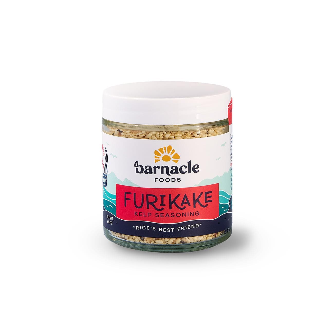 Barnacle Foods Furikake Kelp Seasoning | 2.5 oz. | Japanese Inspired Rice Seasoning | Seaweed Seasoning for Rice, Seafood, Meats, Salads & Popcorn | Made in Alaska | 1 Pack