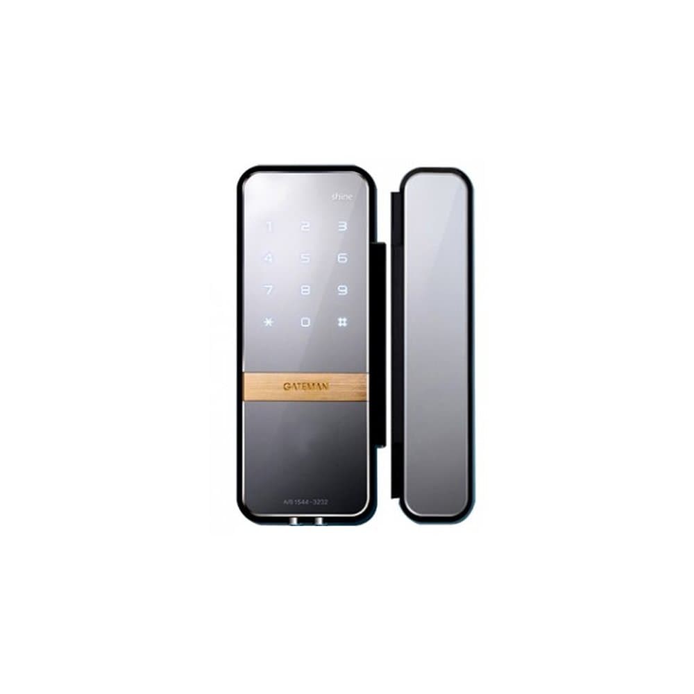 Irebo GATEMAN Assa Abloy Shine Door Lock for Safety Glass Door + Bracket