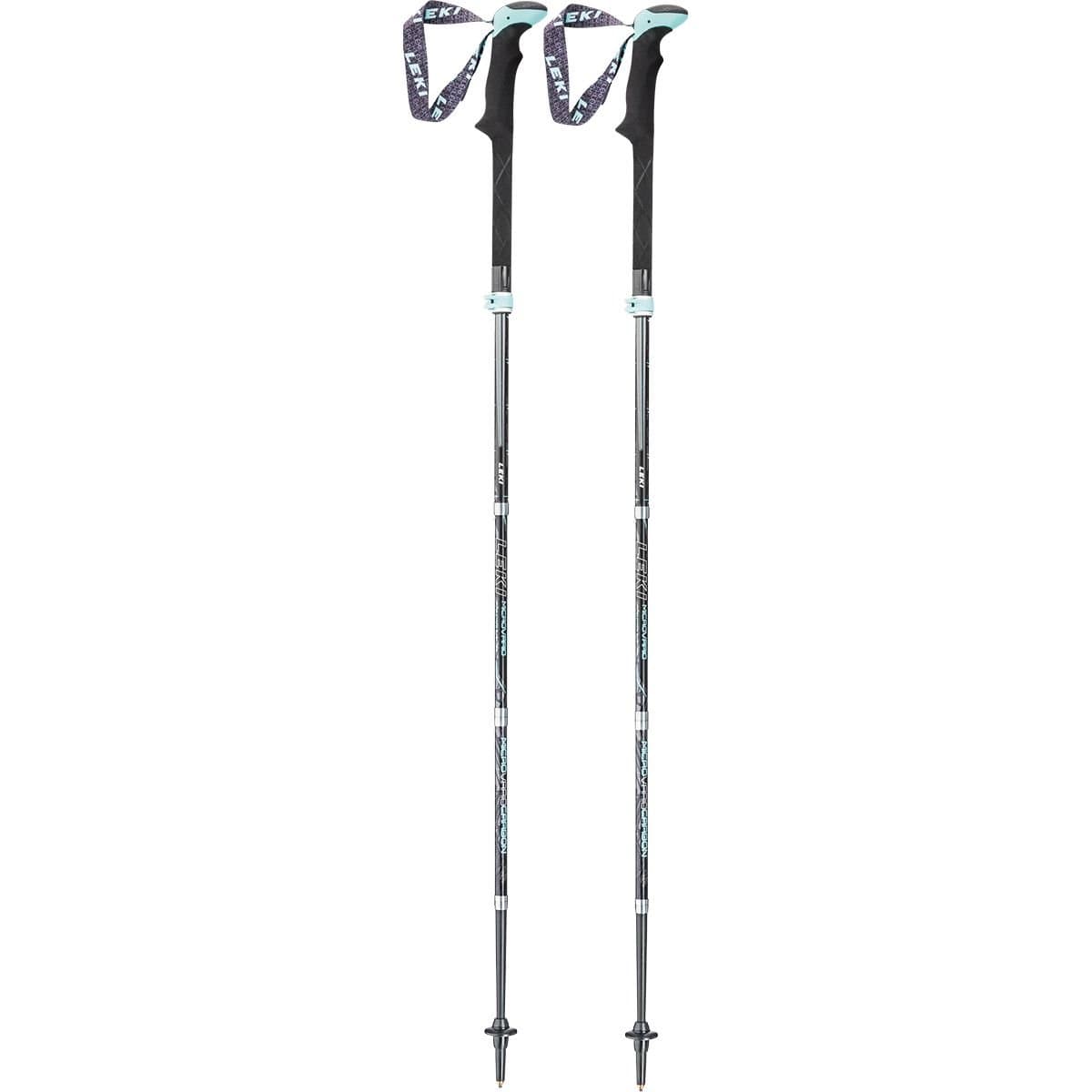 Leki 6362067 Micro Vario Carbon Lady Trekking Pole - Black/Turquoise, One size