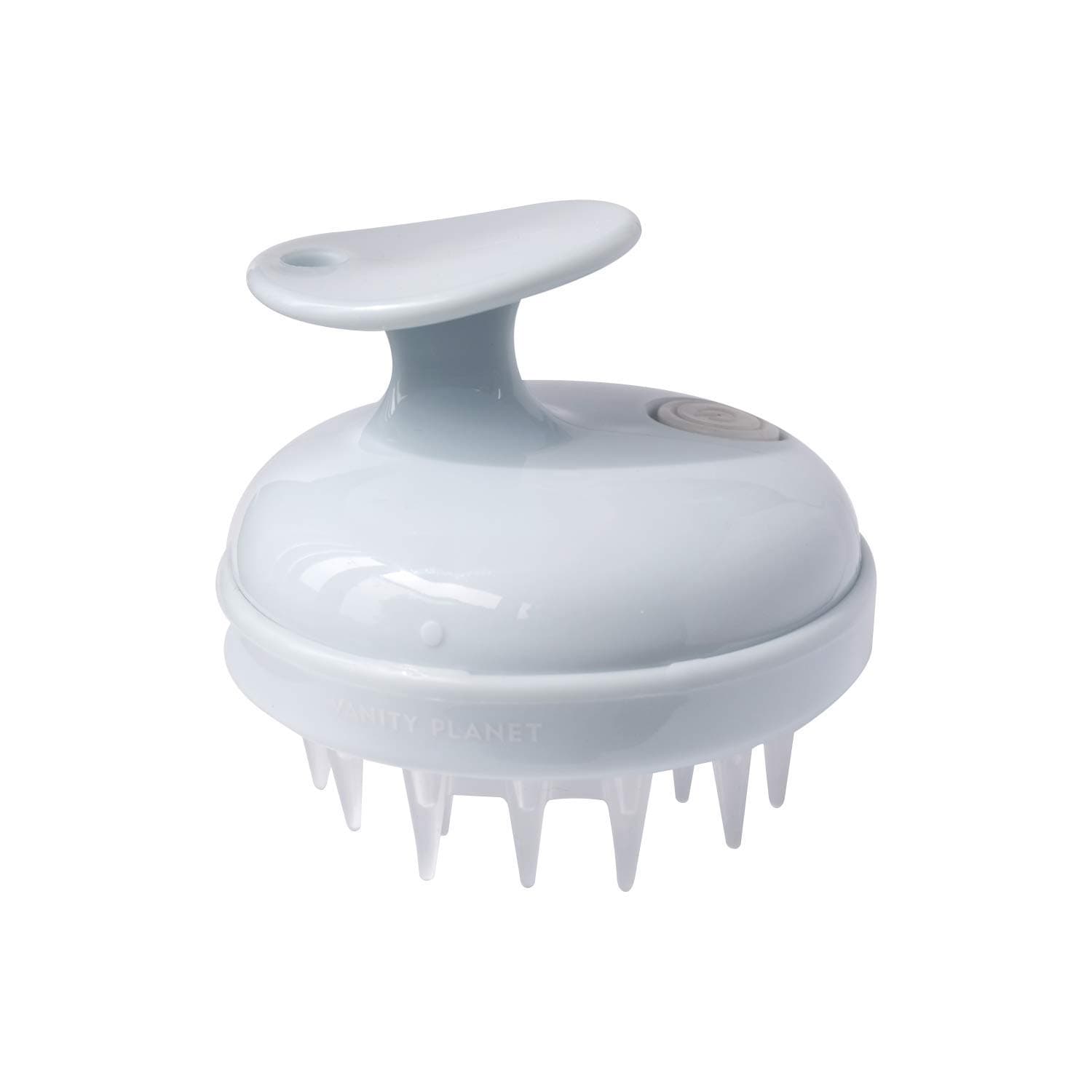 Vanity Planet Scalp Massaging Shampoo Brush - Groove Blue/Grey - Handheld Vibrating Massager - Water-Resistant Shower Tool Cleanses and Soothes The Scalp to Promote Hair Growth