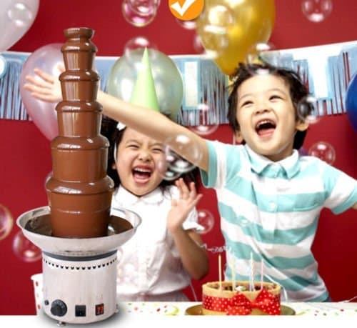 ECOSS 110v 6-Tier Electric Chocolate Fondue Fountain Stainless Steel Party Home 32.3" High