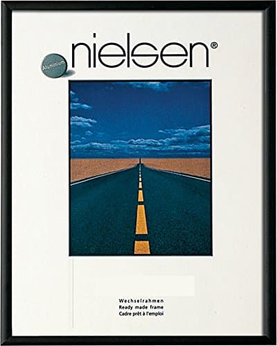 Nielsen Pearl Matt Black 40 x 40 cm Square Picture Frame