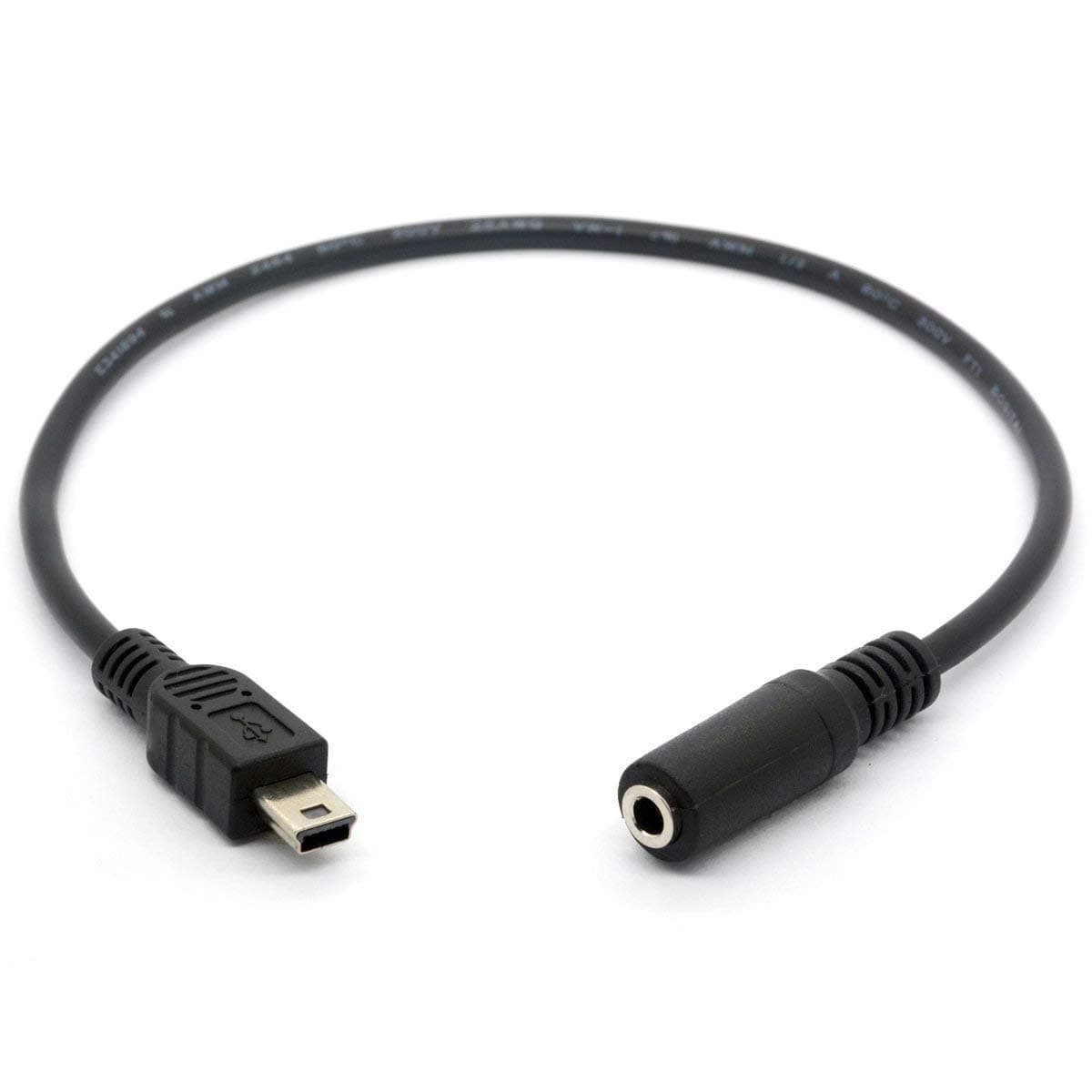 Micro USB to 3.5mm Male to Female Auxiliary Cable, 30cm