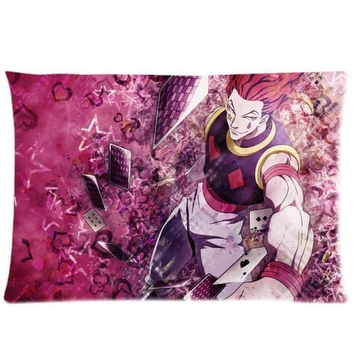 identityNB1 Custom Hunterxhunter Hisoka Handsome Pillowcase Pillow Sham Queen Size Pillow Cushion Case Cover Two Sides Printed 20X30