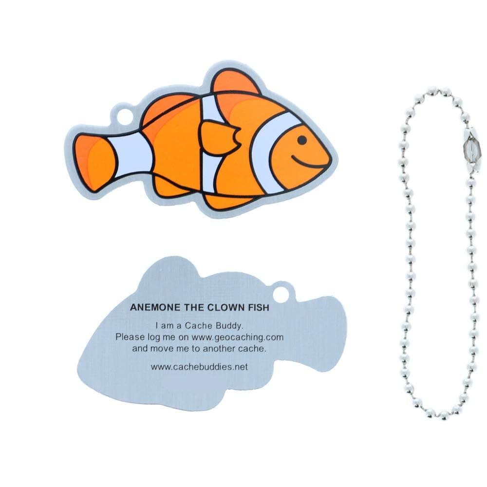 Cufsdo Cachemark Anemone The Clown Fish Geocaching Trackable Travel Tag C