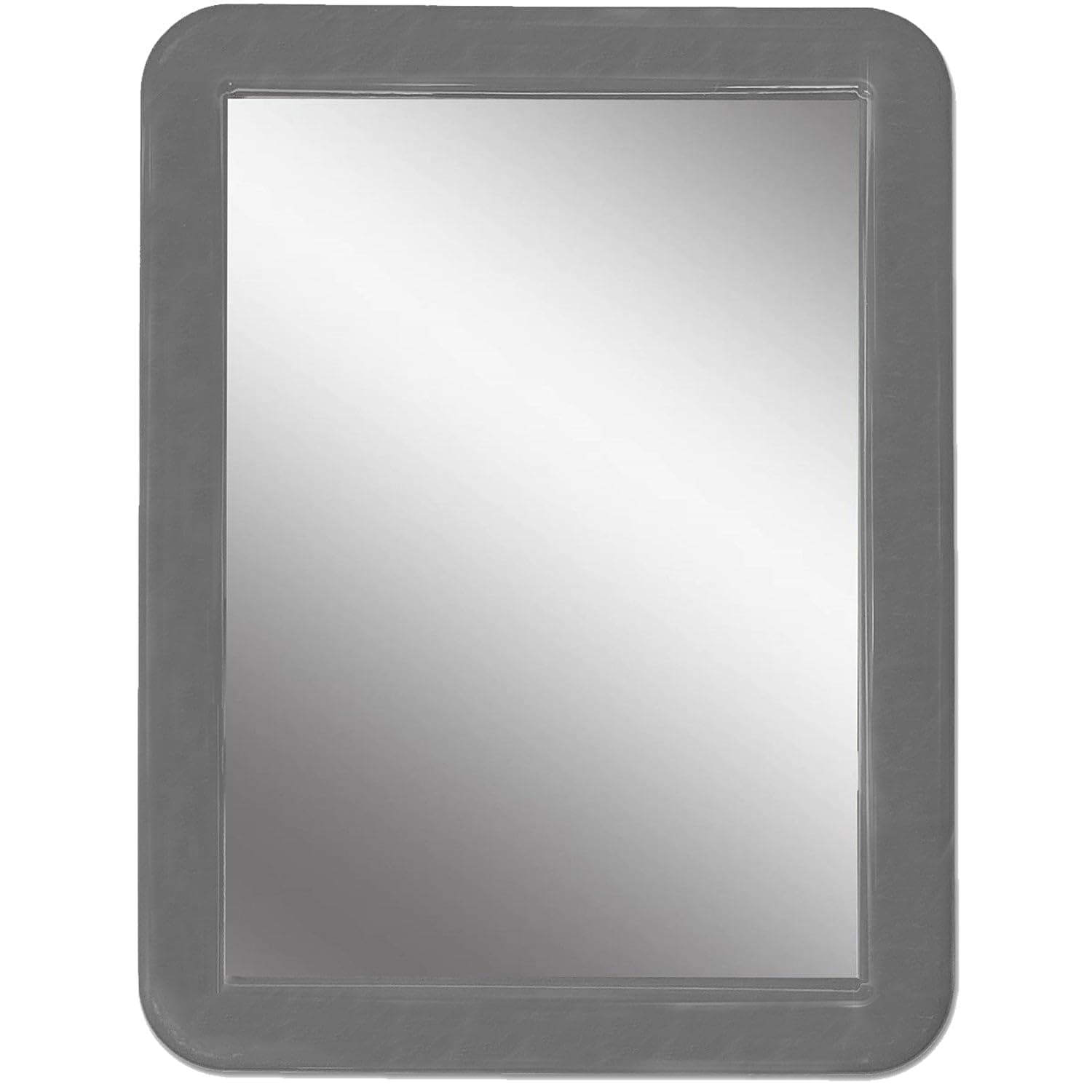 Locker Mirror Magnetic for Boys or Girls Locker, Gray 5" x 7" - Real Glass Magnetic Mirror for School Locker, Office, Home