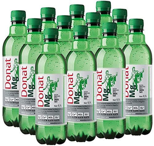 BEST MOMENT Magnesium Water - Naturally Sparkling, 500mg Magnesium in 500ml, 12x0.5L Bulk Pack