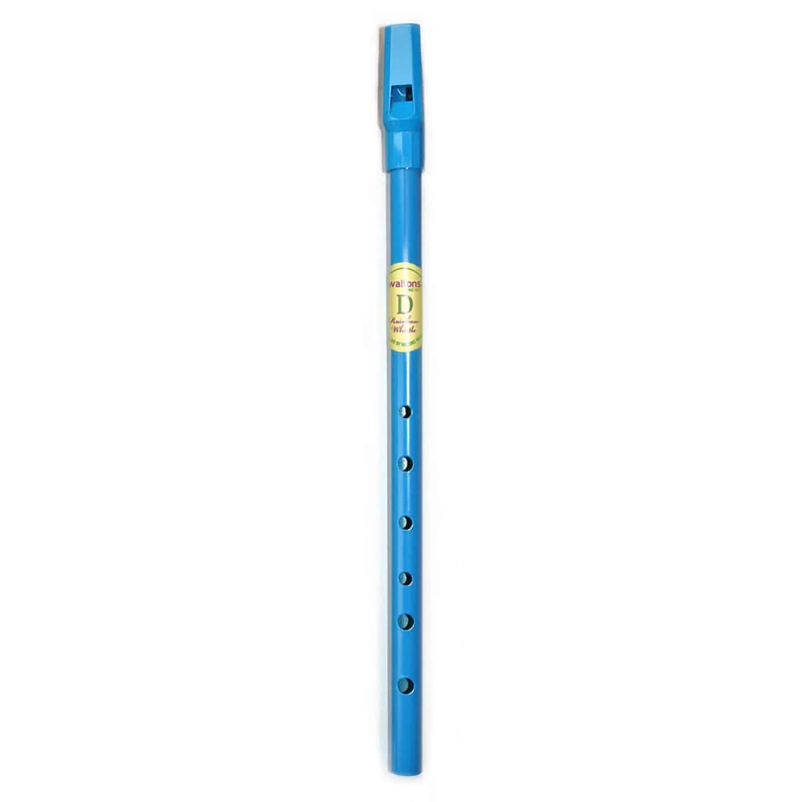 Waltons Blue Whistle Tube - Fun & Colorful Tin Whistle - Key of D - Irish & International Instrument - Perfect for Beginners