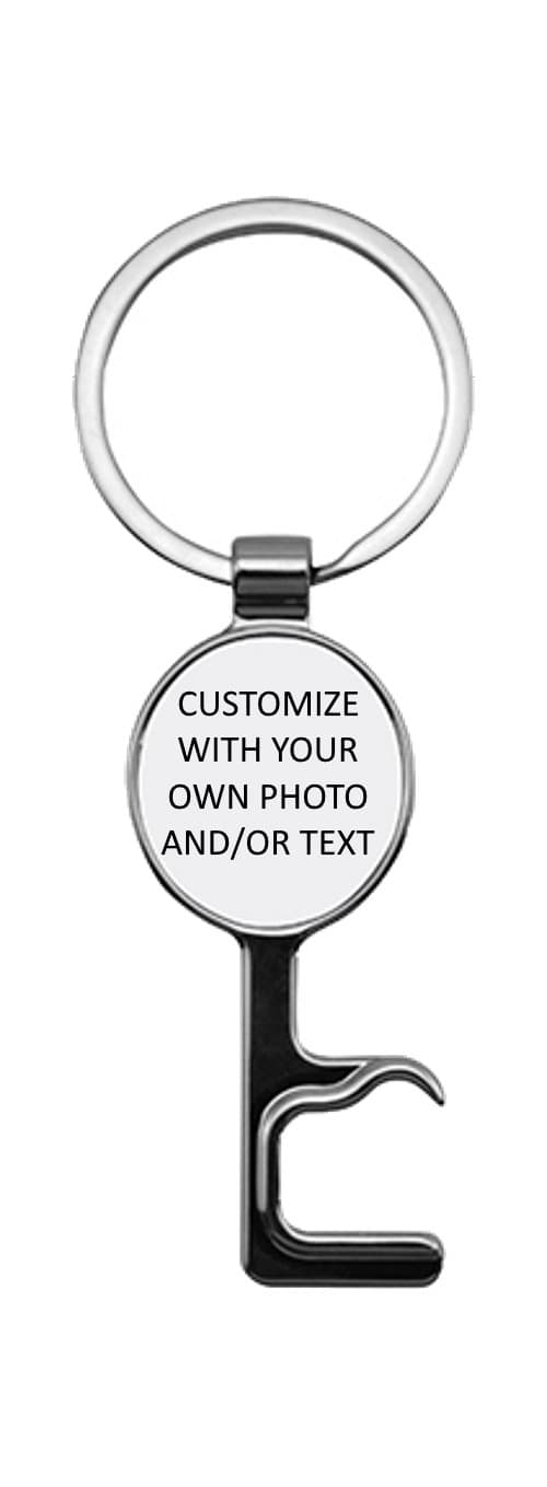 Personalized Multi-Function Tool - Key Ring / Bottle Opener / Phone Stand - With your own Photo, Logo, and/or Text (Round)