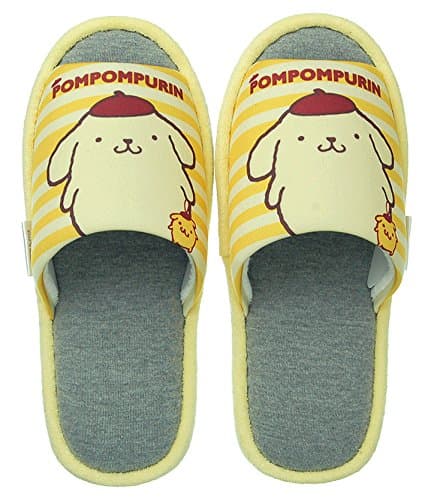 Japanese slipper Sanrio Pompom Pudding Slippers 22-24 cm Yellow 261526