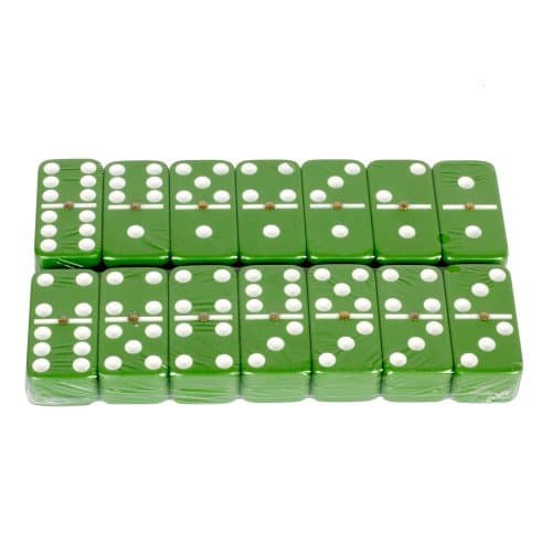 Green Domino Set Games Luxury Wooden Box Blocks Toy Educational Toys Gift For Kid Early Childhood