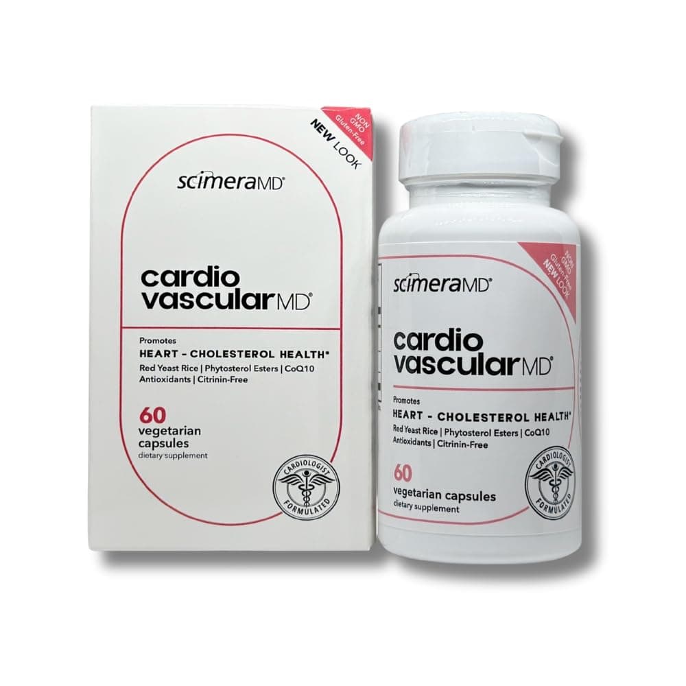 ScimeraMD® CardiovascularMD Red Yeast Rice Supplement with Phytosterol Ester and CoQ10 for Heart Health and Cholesterol Support, 60 CT