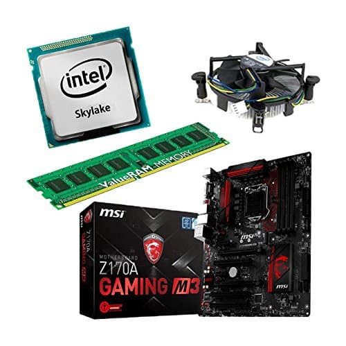upgrade Kit MSI Z170A GAMING M3 Motherboard for Desktop/PC with i5 6600K Skylake Processor, 8 GB DDR4 RAM and Intel HD530 On Chip Graphics