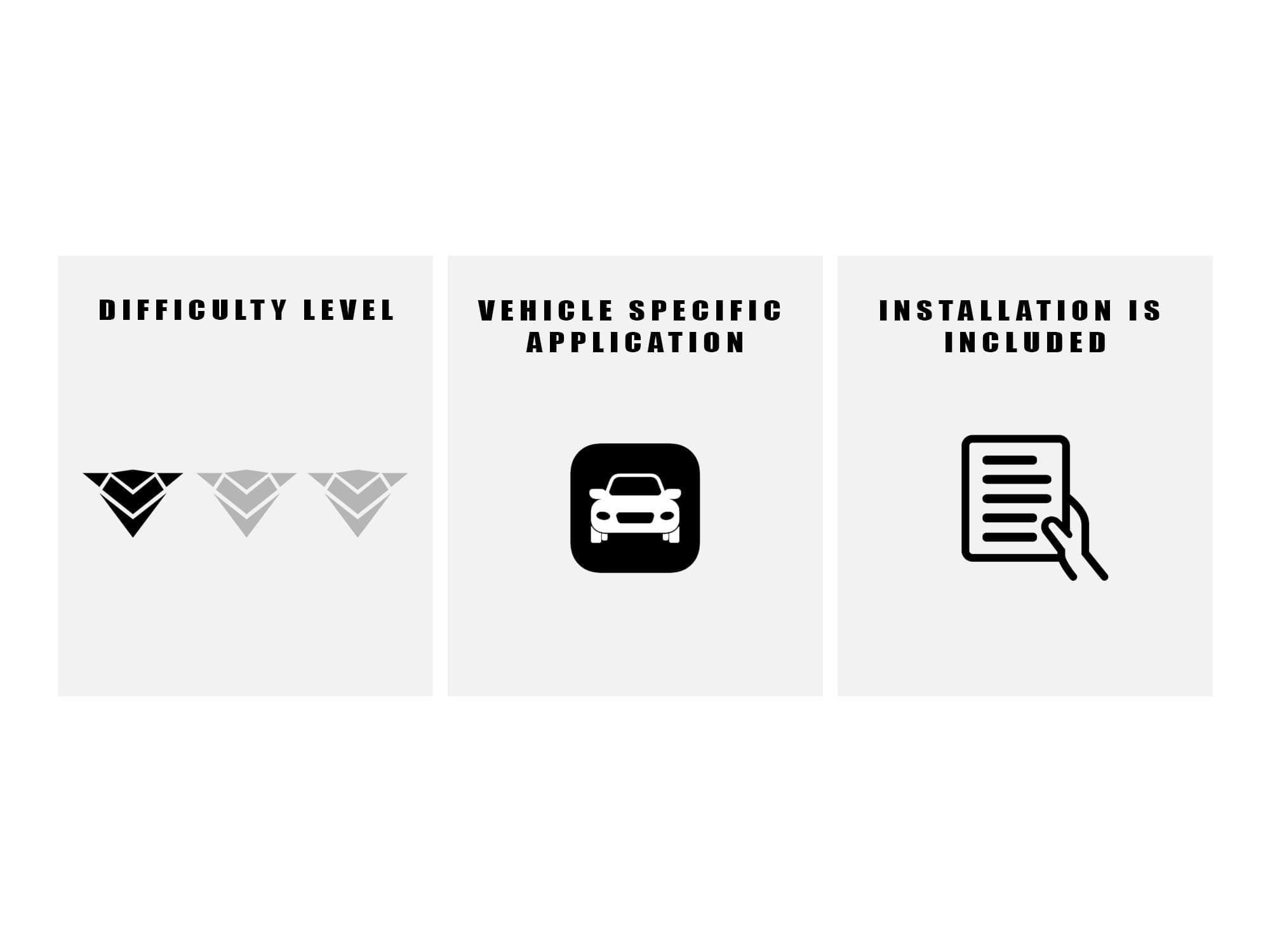 Armordillo USA 7147546 Vertical Front Hood Grille - Gloss Black 2011-2014 Chrysler 300/300C