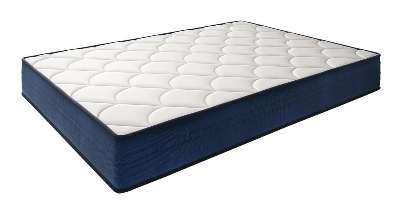 El Almacen del Colchon - Viscoelastic mattress, 'Memory' model, all measurements available, white and blue 120 x 180 x 18 cm white and blue