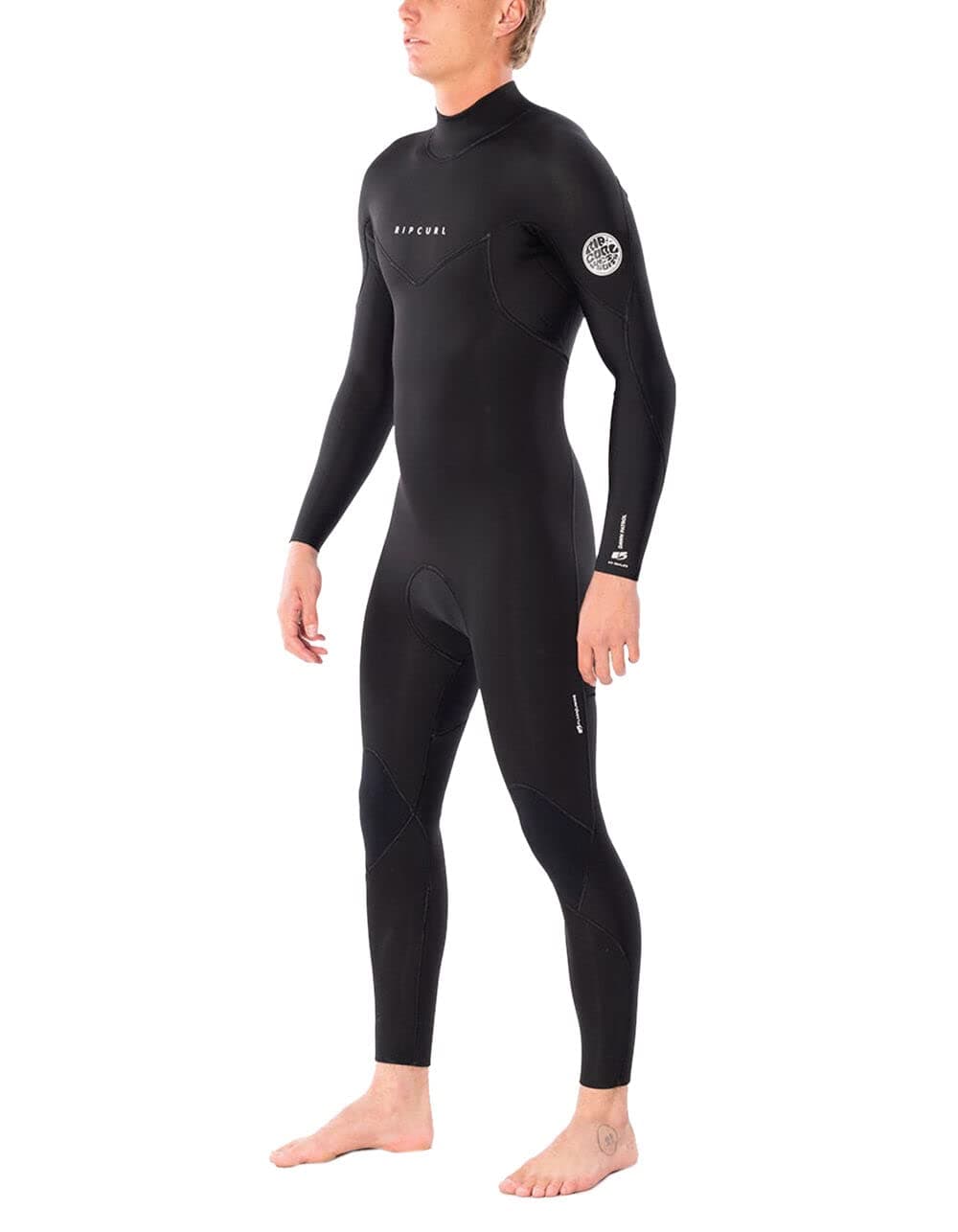 Men's Dawn Patrol 3/2mm Back Zip Full Wetsuit - Black