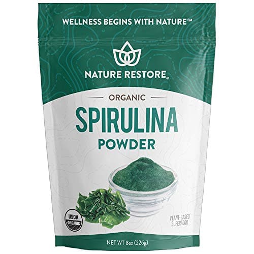 USDA Certified Organic Spirulina Powder, 8 Ounces, Non-GMO, Gluten Free, Vegan