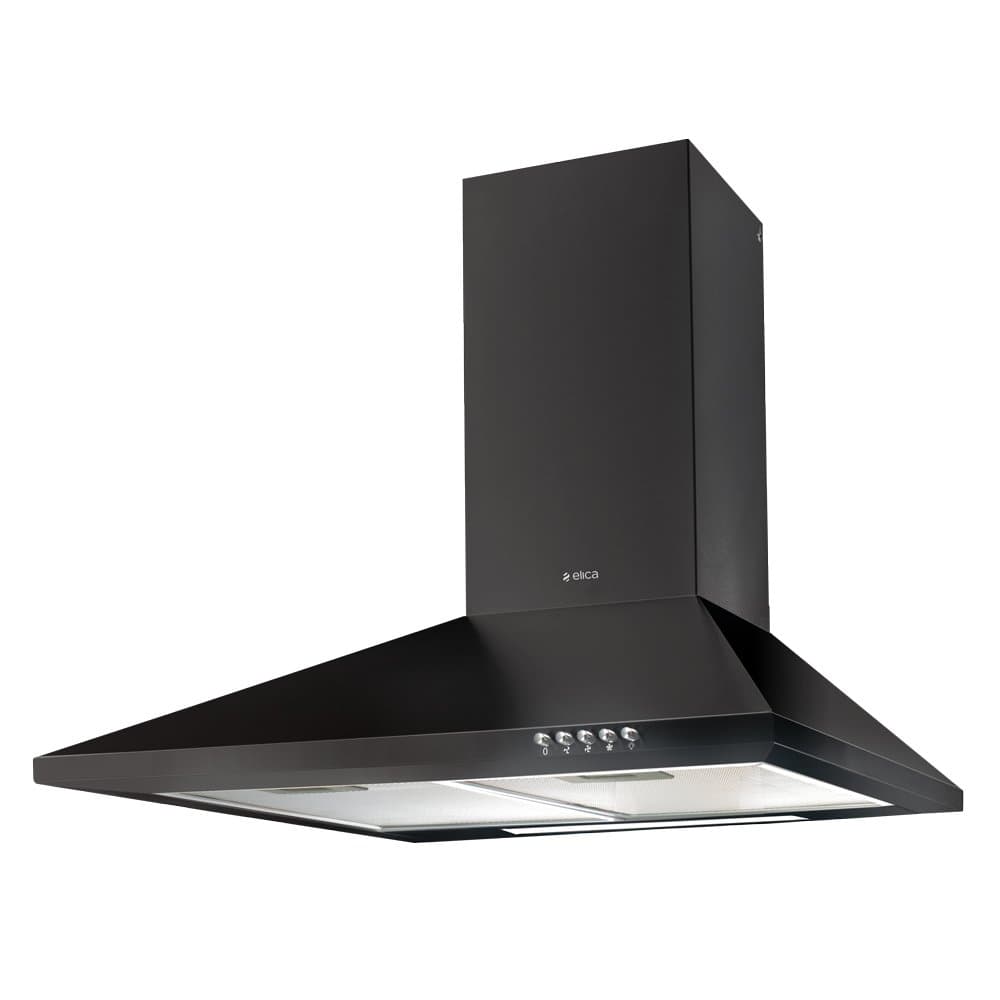 60 cm 880 m3/hr Chimney (Strip CF 60 NERO, 2 Cassette Filters, Black)