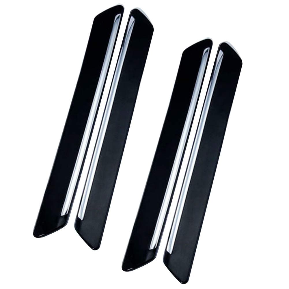 4 PCS Anti-Collision Patch Bumper Guard Strip Anti-Scratch Bumper Protector Trim for Cars,Black