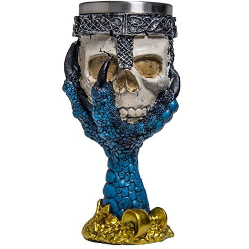 JIMAX Gothic and Fantasy Chalice/Mugs (Skull/Claw Blue)