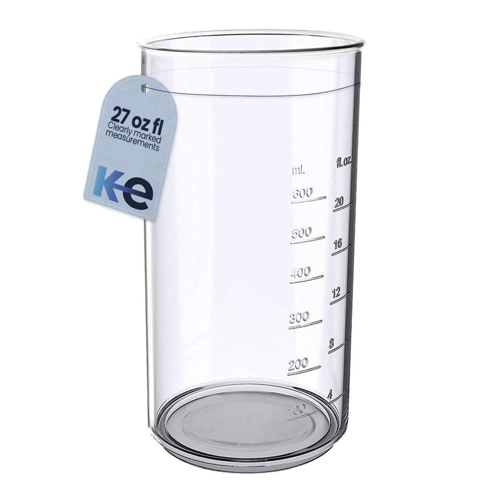 Kitchen Lab Measure and Mixing Beaker 600ml | Compatible with Braun Hand blenders | Strong and Durable Plastic