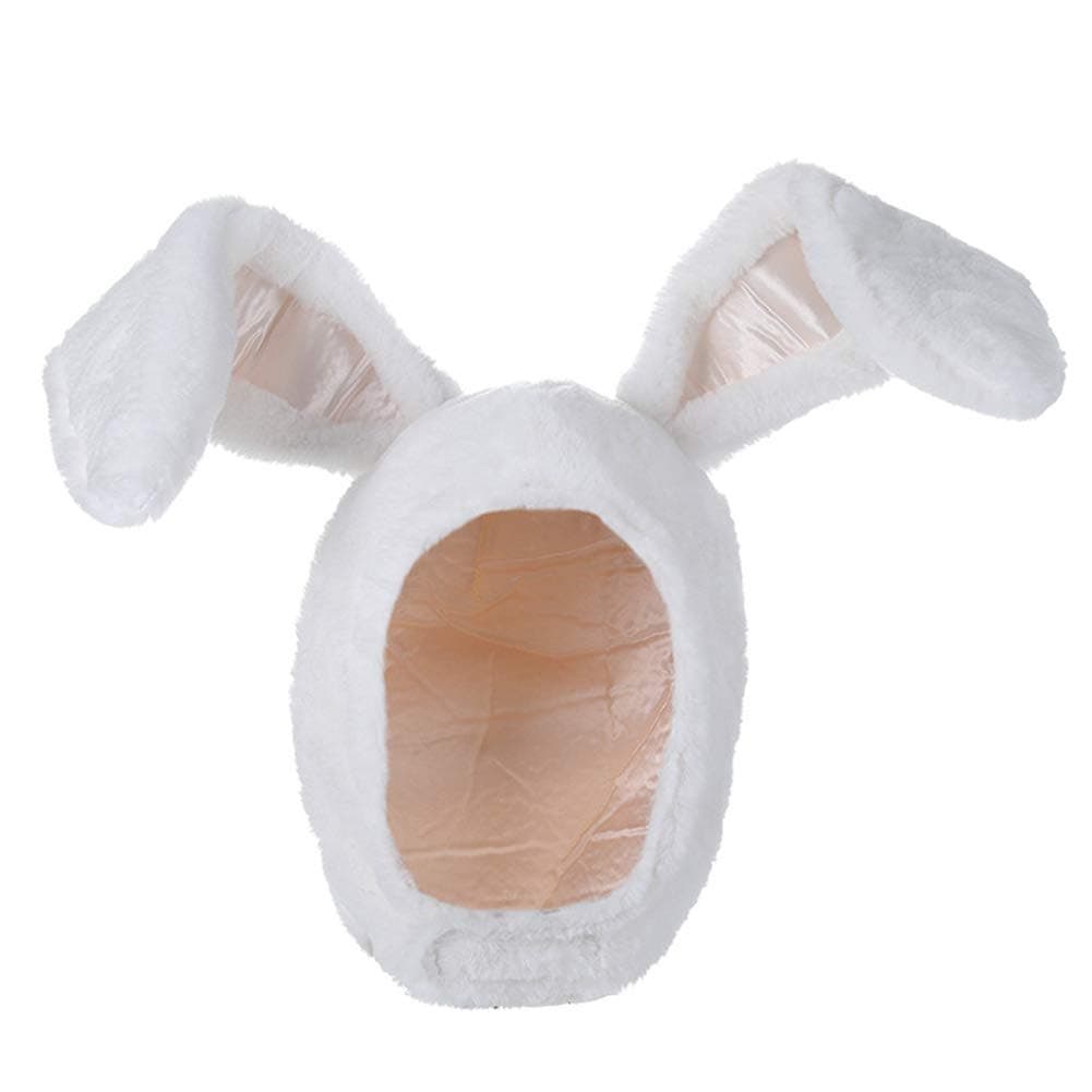 Plush Fun Bunny Ears Hood Women Costume Hats Christmas Gift Warm Soft and Cozy