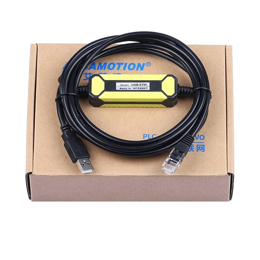 OUSIKA USB-ETH for S7-200smart 1200 1500 Network Port PLC Programming Cable Data Download Cable Ethernet Interface Series Economy Cables