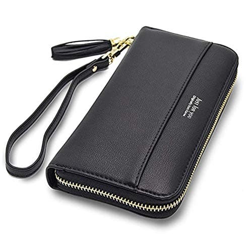 Women Leather Wallets to Organize Your Cash, Passport, Card, and Phone with Removable Wristlet Strap